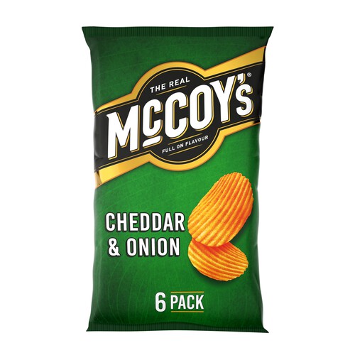 McCoy's Cheddar & Onion Multipack Crisps 6 Pack