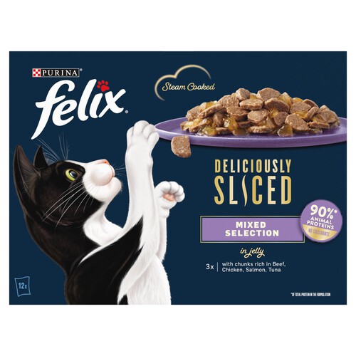 Felix Deliciously Sliced Mixed Selection In Jelly Wet Cat Food 