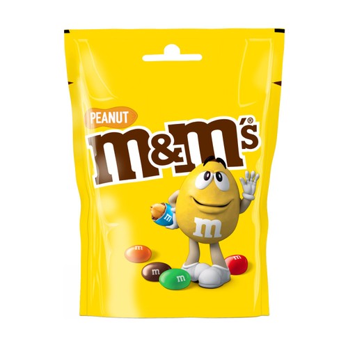 M&M's Peanut & Milk Chocolate Pouch Bag 112g   