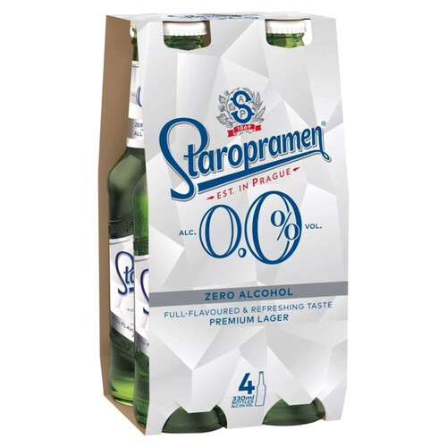 Staropramen Lager Beer Bottles 