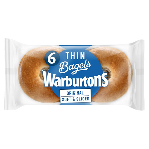 Warburtons Thin Plain Bagels