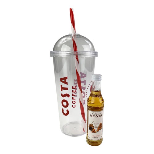 Costa Coffee Iced Coffee Cup And Syrup Gift Set