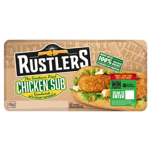 Rustlers Sub Southern Fried Chicken