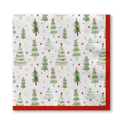 Nutmeg Home Winterscape Tree Napkins