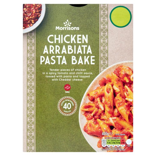 Morrisons Chicken Arrabiata & Tomato Pasta Bake 