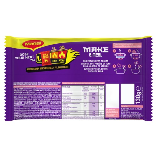 Maggi Korean Spicy Creamy Cheese Noodles 