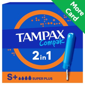 Tampax Compak Super Plus Tampons with Applicator 18 pack | Morrisons