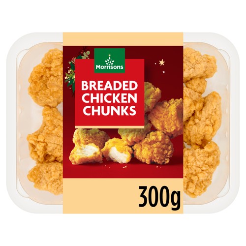 Morrisons Christmas Breaded Chicken Chunks 300g