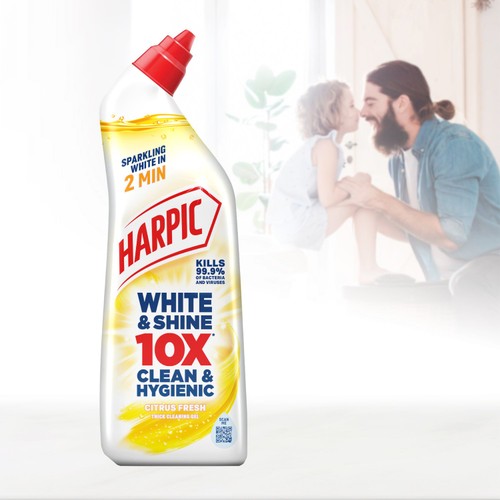 Harpic Bleach White & Shine Toilet Cleaner Citrus