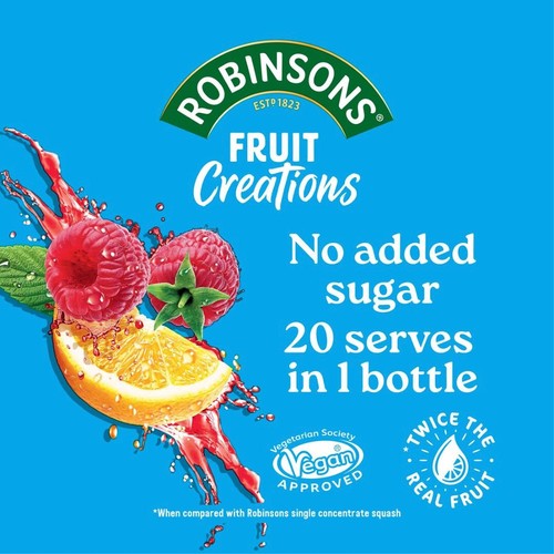 Robinsons Fruit Creations Lemon & Raspberry Squash
