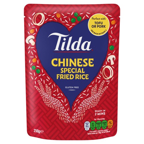 Tilda Microwave Chinese Special Fried Long Grain Rice   250g