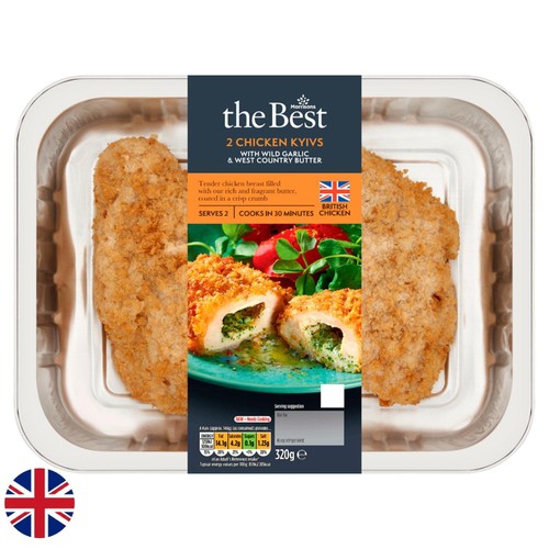Morrisons British The Best 2 Chicken Kyivs With GarlicButter 320g