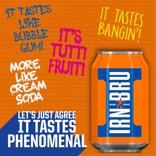 IRN-BRU Soft Drink Cans