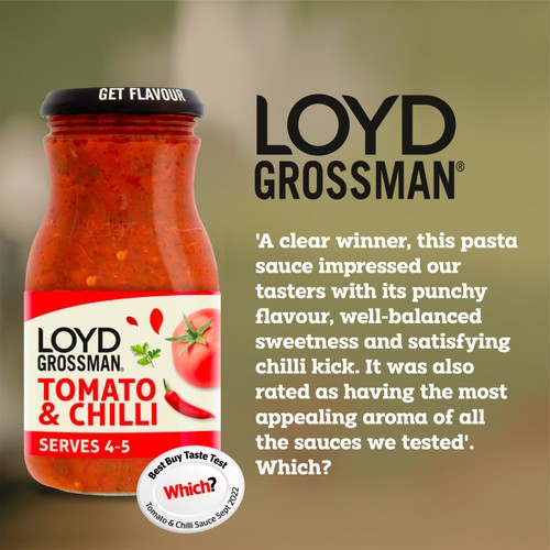 Loyd Grossman Tomato & Chilli Pasta Sauce 660g