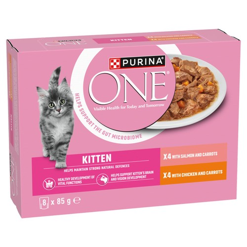 Purina One Kitten 1-12 Months 8 x 85g (680g)