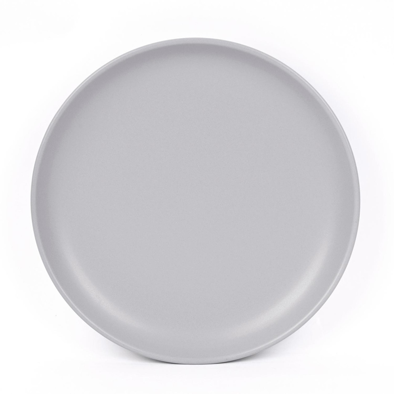 Nutmeg Home Grey Coupe Stoneware Dinner Plate