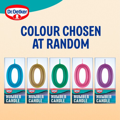 Dr. Oetker Number 0 Candle