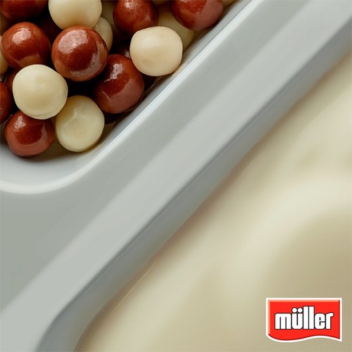 Muller Corner Vanilla Chocolate Balls, Banana Chocolate Yogurts 6 x 124g