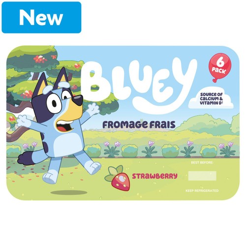 Bluey Strawberry Fromage Frais 6 x 45g