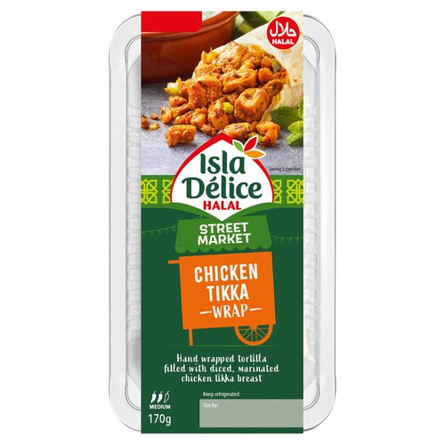 Isla Delice Halal Chicken Tikka Wrap 