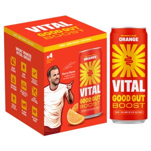 VITAL Gut Healthy Sparkling Raspberry Soda   4 x 335ml