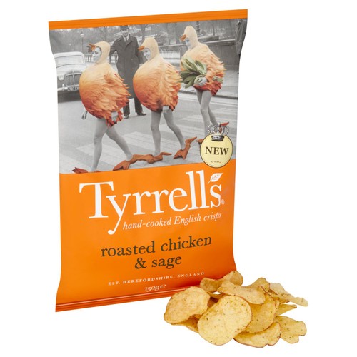 Tyrrells Roasted Chicken & Sage Sharing Crisps 150g