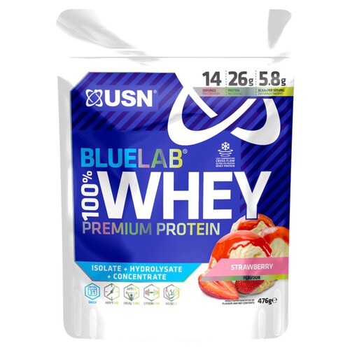 USN Blue Lab Whey Protein Powder Strawberry