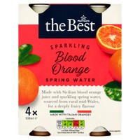 Morrisons The Best Sparkling Blood Orange Spring Water 4x330ml