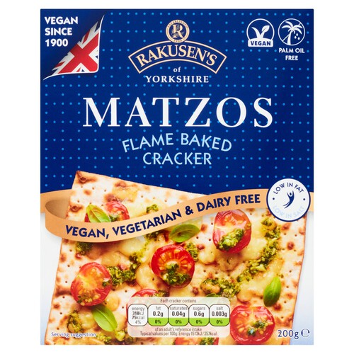 Rakusen's Matzos Flame Baked Cracker