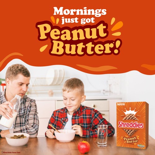 Nestle Shreddies Peanut Butter 580G