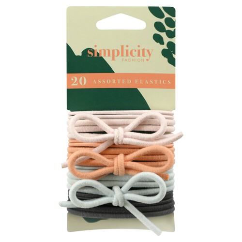 Simplicity Mixed Bow Elastics 20 Pack