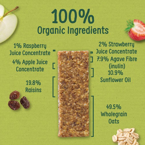 Organix Strawberry & Apple Soft Oaty Bars