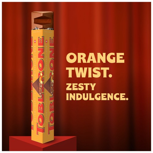 Toblerone Orange Twist Milk Chocolate Bar 360g