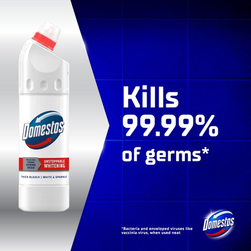 Domestos Bleach White & Sparkle Toilet Cleaner 750ml