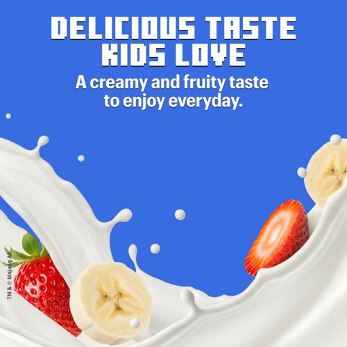 Actimel Kids Strawberry & Banana Yogurt Drinks