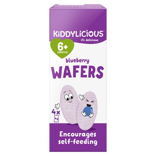 Kiddylicious Blueberry Mini Wafers Baby Snacks
