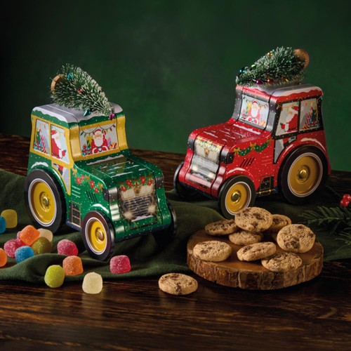 Morrisons Tractor Gift Tin Mini Chocolate Chip Cookies 40g