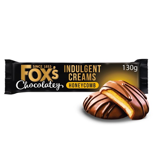 Fox's Biscuits Chocolatey Indulgent Creams Honeycomb   130g
