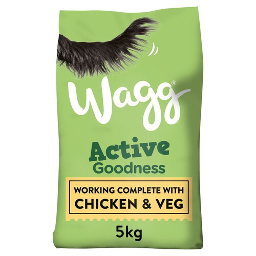 Wagg Active Goodness Complete Rich in Chicken & Veg Dry Adult Dog Food 