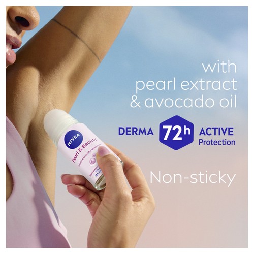 NIVEA Pearl & Beauty 72h Anti-Perspirant Deodorant Roll-On