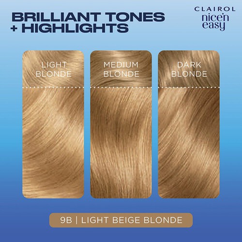 Clairol Nice'n Easy Creme Permanent Hair Dye - 9b Light Beige Blonde