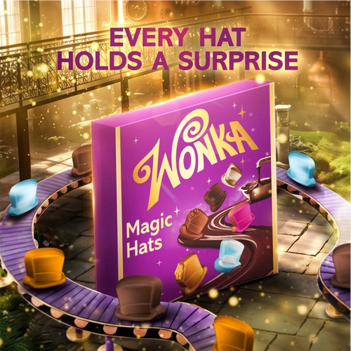 Wonka Magic Hats Chocolate Selection Box 174g