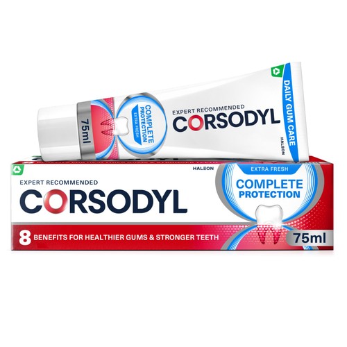 Corsodyl Complete Protection Gum Care Toothpaste Extra Fresh 75ml