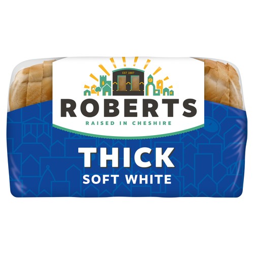 Roberts Thick Soft White Bread 800g