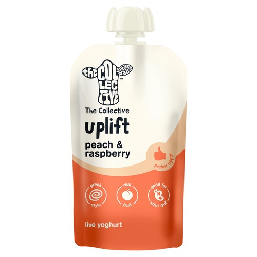 The Collective Uplift Peach & Raspberry Yoghurt Pouch 