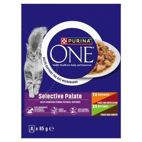 Purina ONE Adult Wet Cat Food Selective Palate
