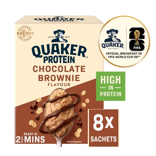 Quaker Oat So Simple Protein Chocolate Brownie 8x44g Sachets