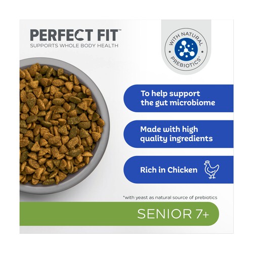 Perfect Fit Advanced Nutrition Senior Complete Dry Cat Food Chicken