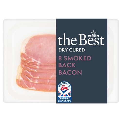 Morrisons The Best Dry Cured 8 Smoked Back Bacon