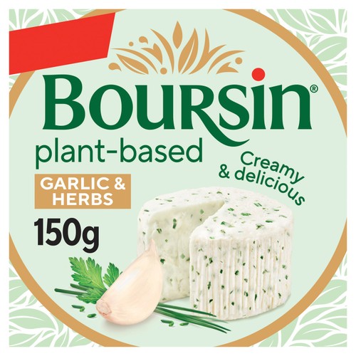 Boursin Garlic & Herbs Vegan Alternative To Cheese 150g
